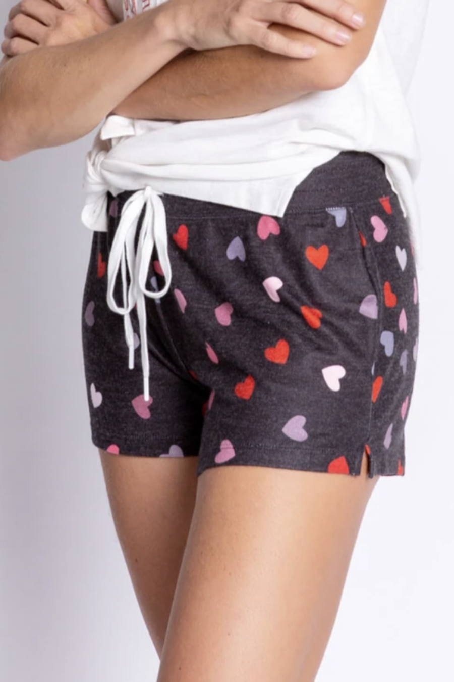 PJ Salvage Kiss Me Goodnight Hearts Short