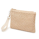 Take It Outside Braided Straw Clutch Bag