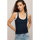 Z Supply Sirena Colorblocked Rib Tank