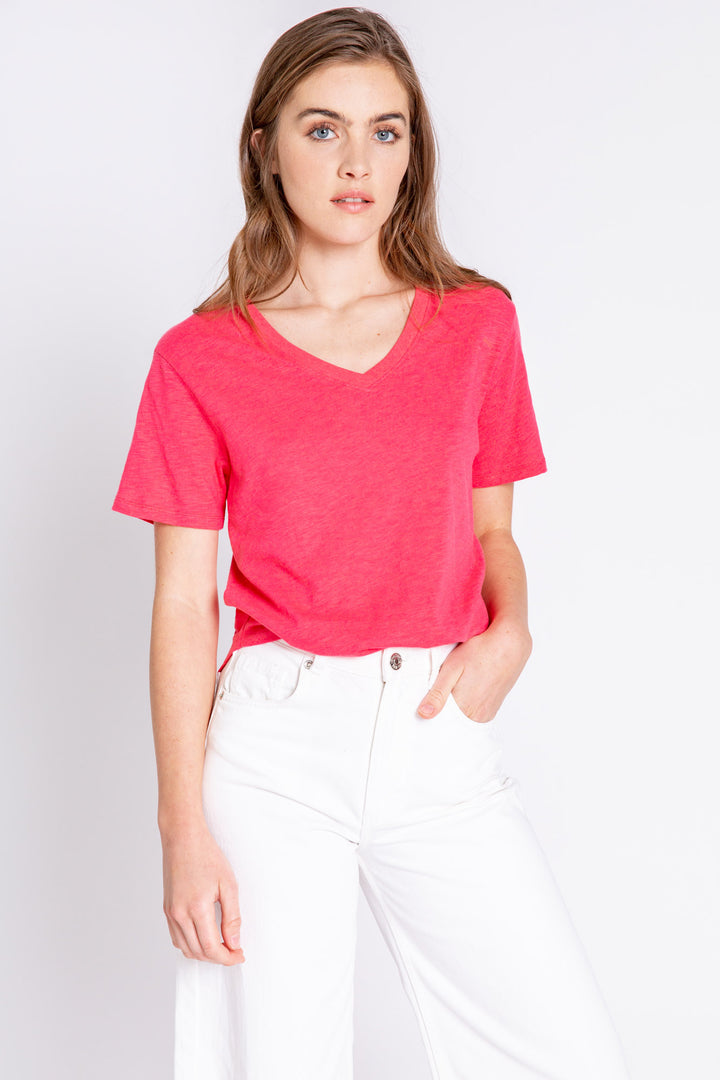 PJ Salvage Beachy Basics Short Sleeve Top